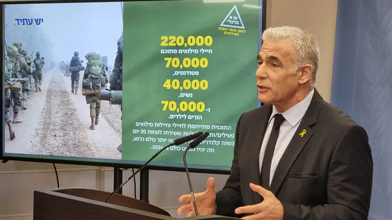 יאיר לפיד מציג את התוכנית