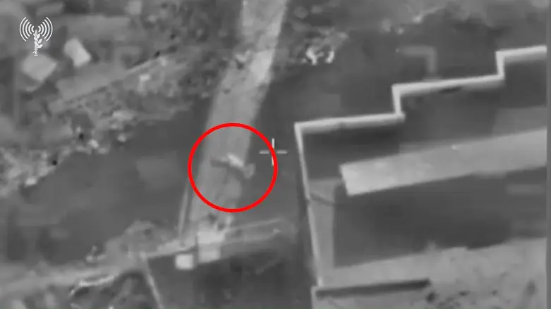 Кадр из видео, запечатлевший ликвидацию террориста ХАМАС