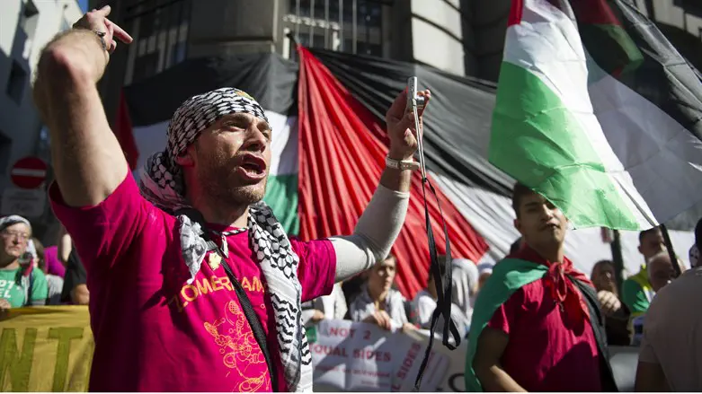 Антиизраильский протест. Иллюстрация