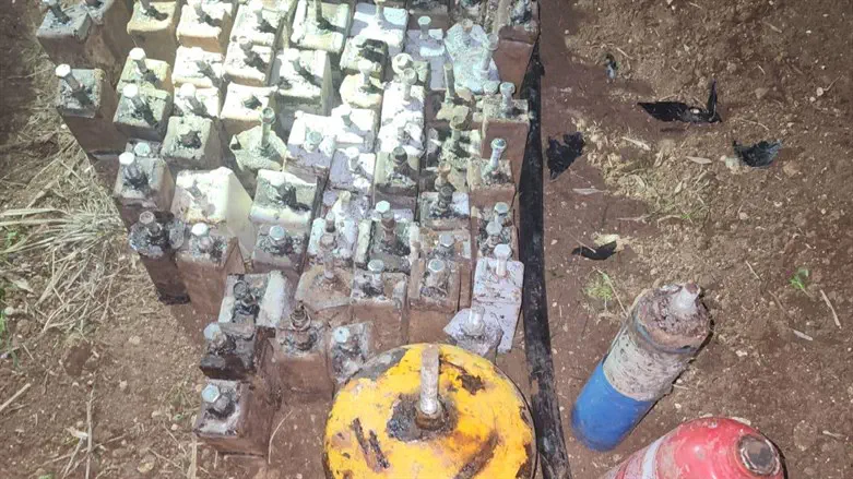 Some of the explosives discovered in the operations