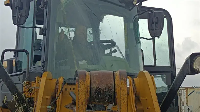 The earthmover that was targeted