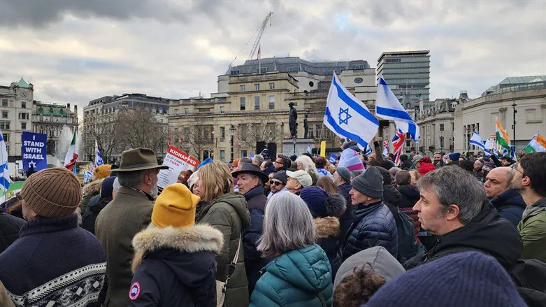 Pro-Israel rally in London (Illustrative)