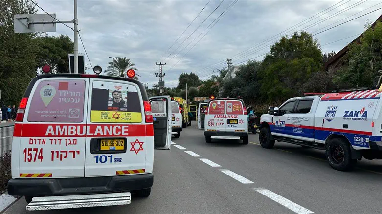 На месте теракта в Раанане