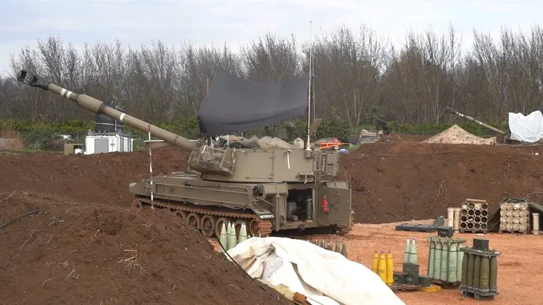 artillery on northern border