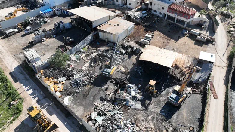 אחד מהמתחמים שנהרסו