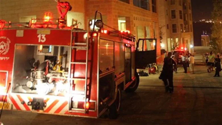 Пожарная машина. Иллюстрация