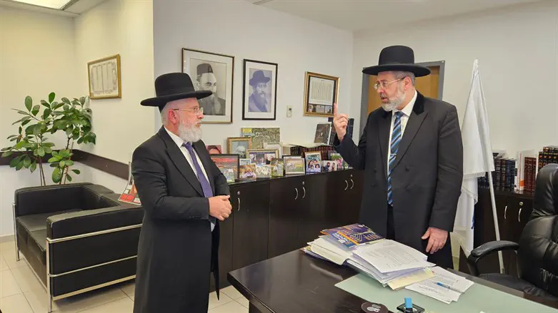 הרב זבדיה כהן עם הרב דוד לאו