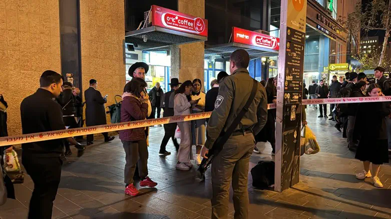 זירת הירי סמוך לתחנה המרכזית בירושלים