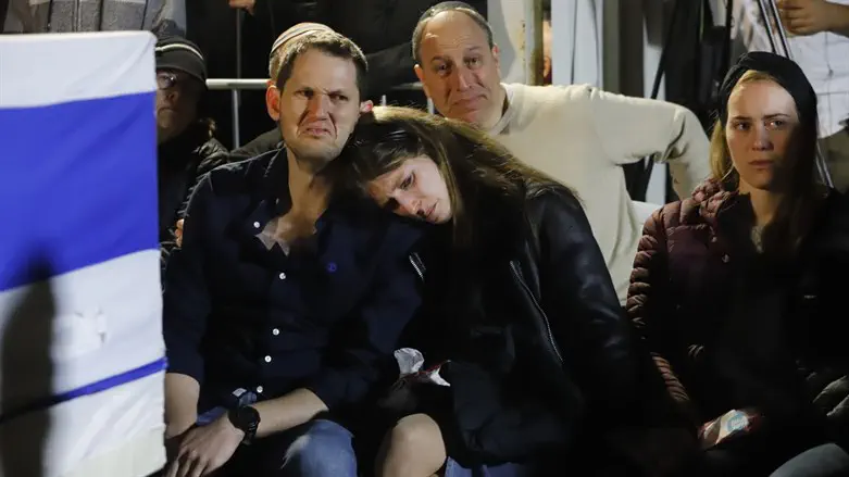 At Uriel Silberman's funeral