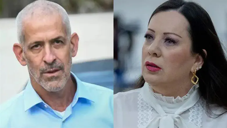 Shin Bet Director Ronen Bar and MK Tally Gotliv