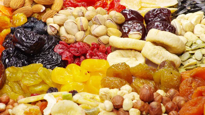 Dried fruits and nuts