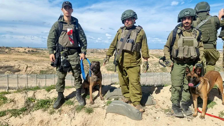 Israel Dog Unit search team