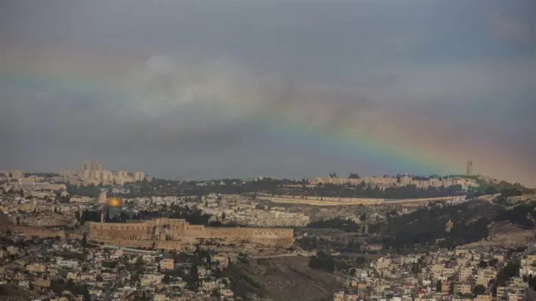 Rainbow on Temple Mount