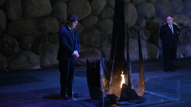 President Javier Milei at Yad Vashem