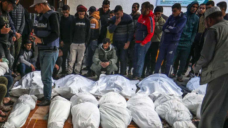 Bodies in Gaza (illustrative)