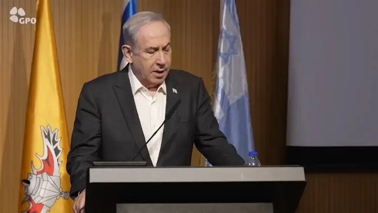 Netanyahu after the briefing