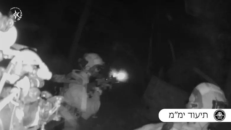 Кадр из видео, снятого во время операции по освобождению похищенных