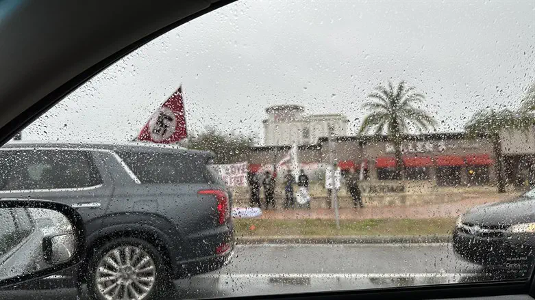The protest in Orlando