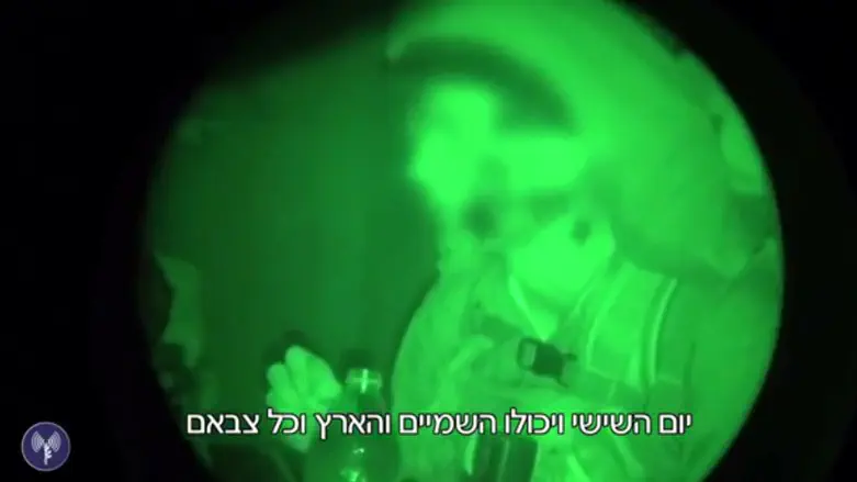 IDF soldiers welcome Shabbat in Gaza