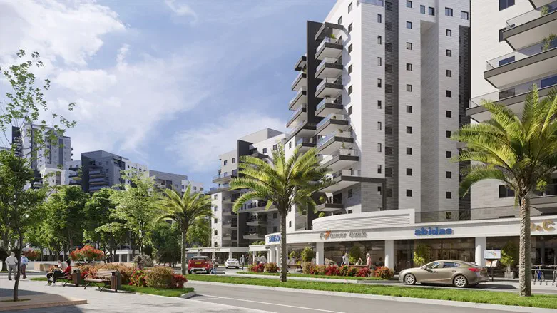 הדמיית המסחר בשד' רוטשילד, כרמי הנדיב-המשווקת בימים אלה