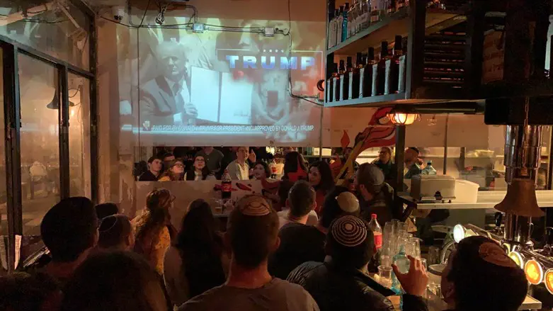 Lone soldiers at the Superbowl party
