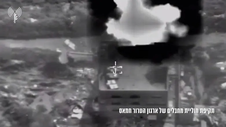 Кадр из видео, запечатлевшего ликвидацию террористов в секторе Газы