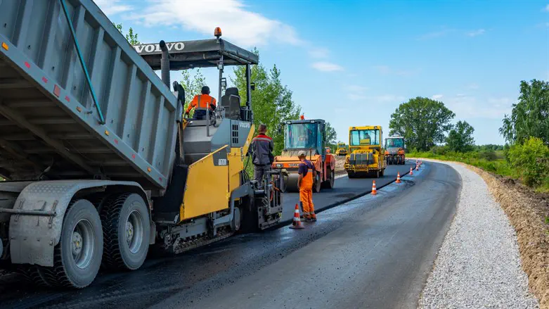 עבודות בכביש. אילוסטרציה