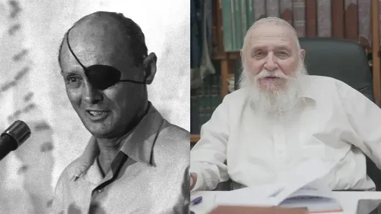 הרב דרוקמן ומשה דיין