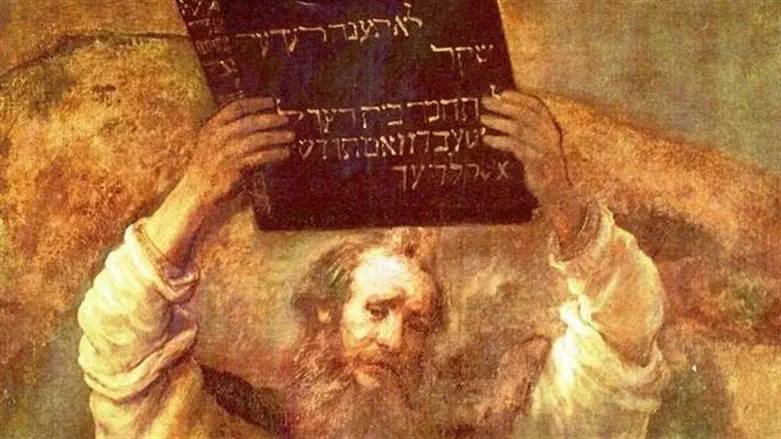 Rembrandt:Moses breaking Tablets