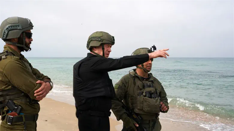 Gallant in western Gaza