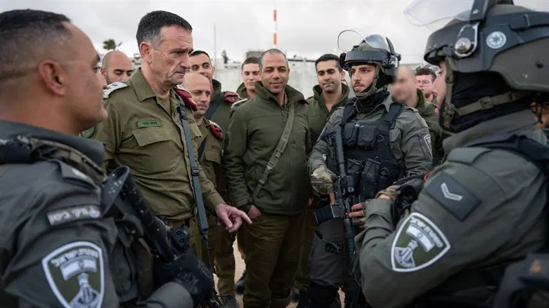 Chief of Staff Herzi Halevi in Binyamin