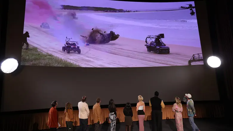 צופים ברגע שבירת השיא