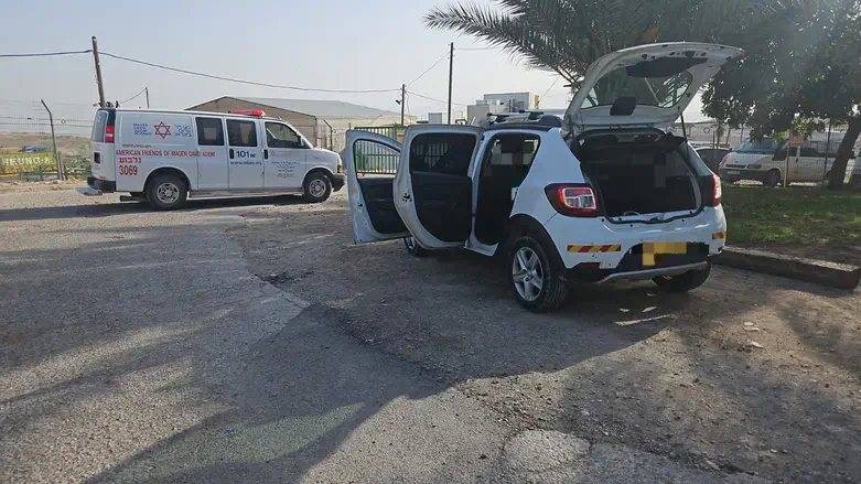 The vehicle that was shot