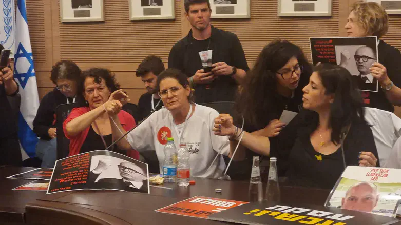 משפחות החטופים בכנסת