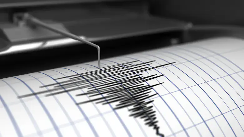 Earthquake on seismograph