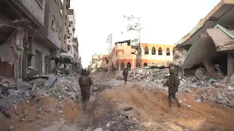 soldiers in Gaza