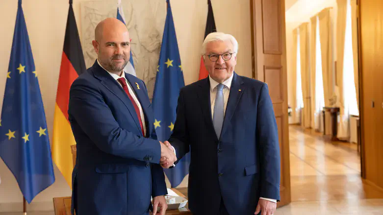 אוחנה עם נשיא גרמניה