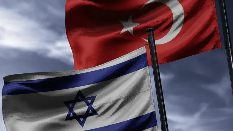 Turkey and Israel flags