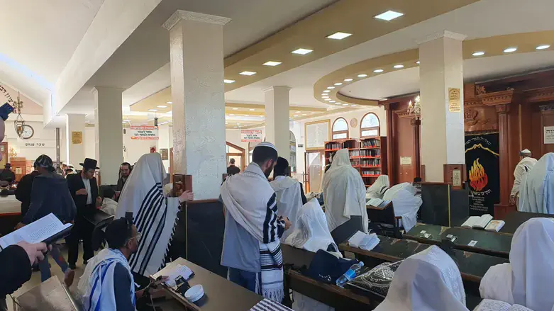 מתפללים באומן