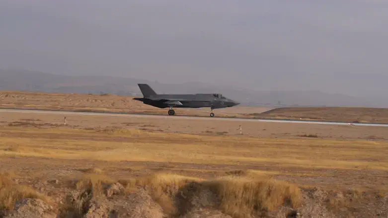 IAF planes land at Nevatim air base in the Negev