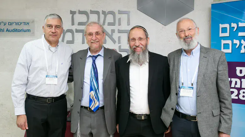 ד"ר מרצבך, הרב רימון, פרופ' דנא פיקאדר וזעירא