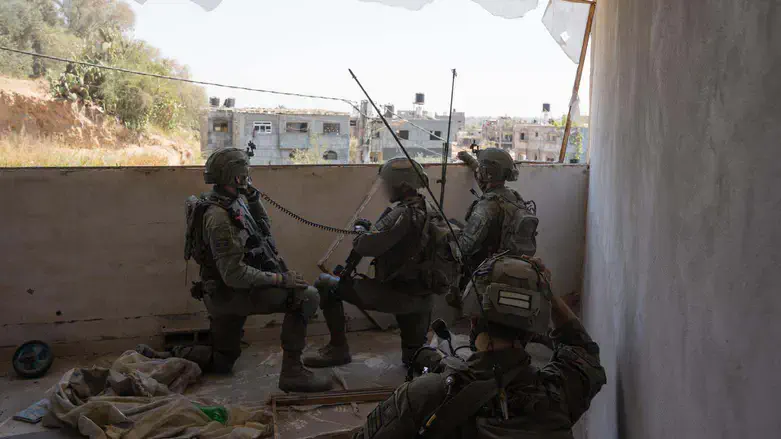 לוחמים בפעילות בעזה