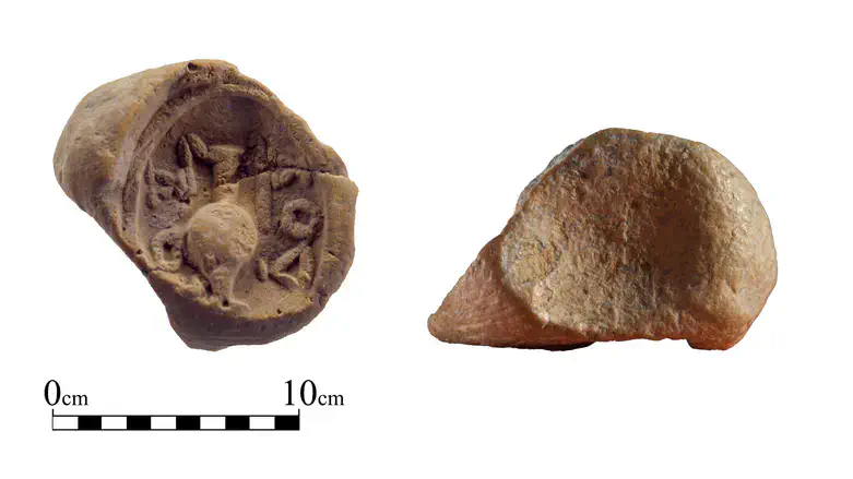 Clay token discovered in Temple Mount sifting