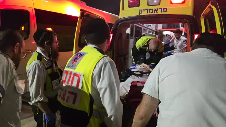 מפונה לבית חולים בשבוע שעבר