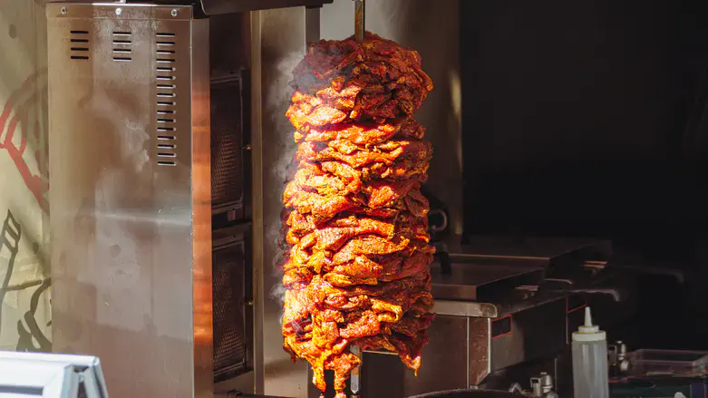 Shawarma spit (illustrative)