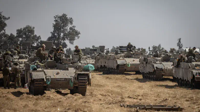 IDF forces deployed outside the Gaza Strip
