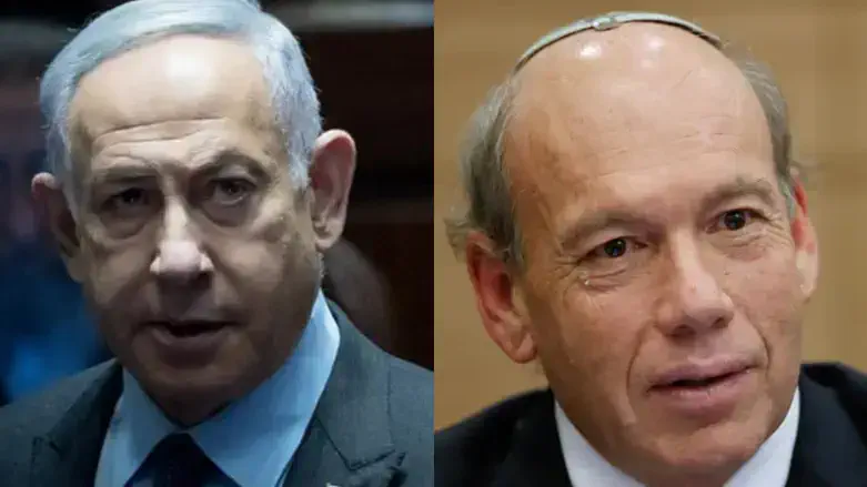 המבקר אנגלמן וראש הממשלה נתניהו