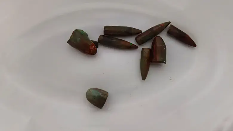 כמה מהקליעים שנורו משועפאט