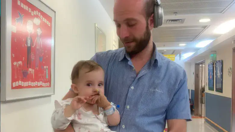 Miriam Chana with her father