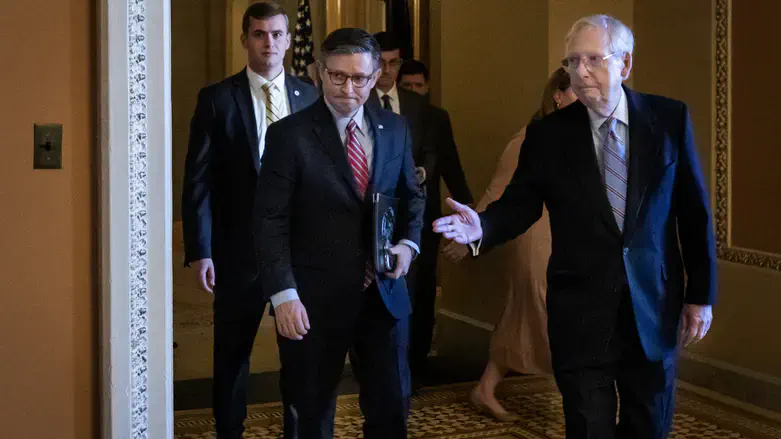 Mike Johnson and Mitch McConnell